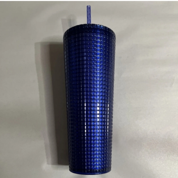 SALE!! 2 FOR $30 Starbucks Blueberry Pearl Grid Glitter Venti 24 oz Tumbler Cup - Picture 9 of 12